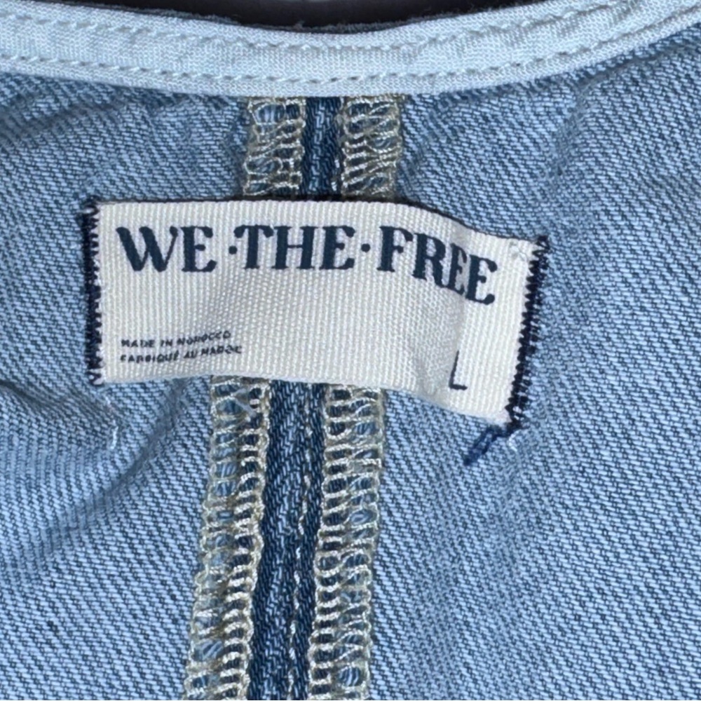 Free People We The Free High Roller Jumpsuit Adjustable Straps in Kansas L - Picture 13 of 15